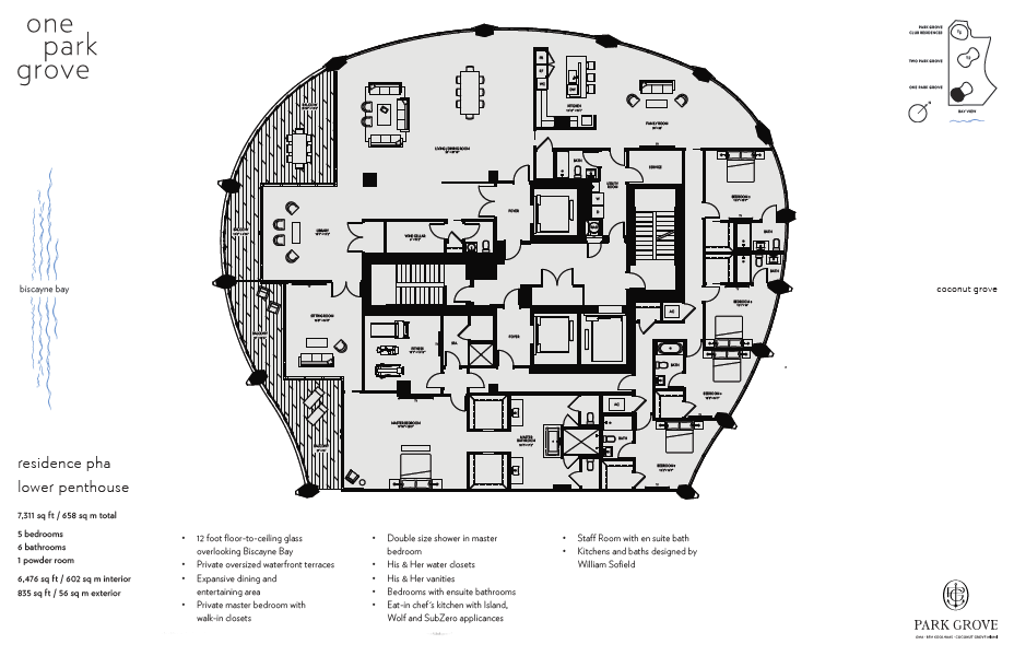 Click to view Floor Plan for Lower Penthouse A